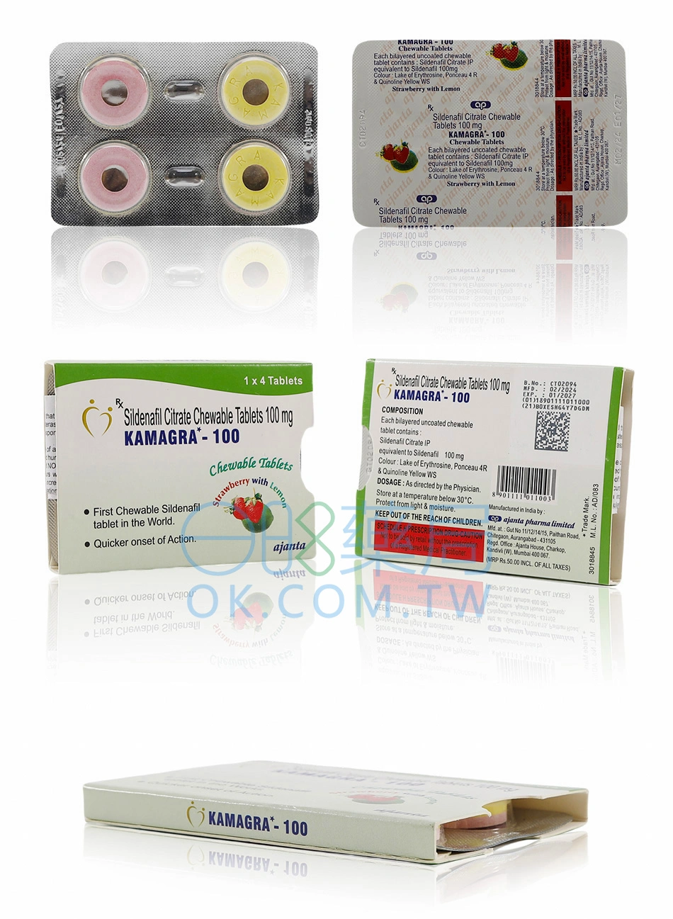 Kamagra威而鋼口溶片/錠100mg（4顆）